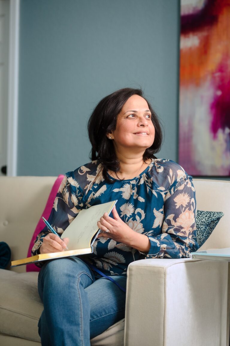 Woman reflecting on long-term health and healthy aging